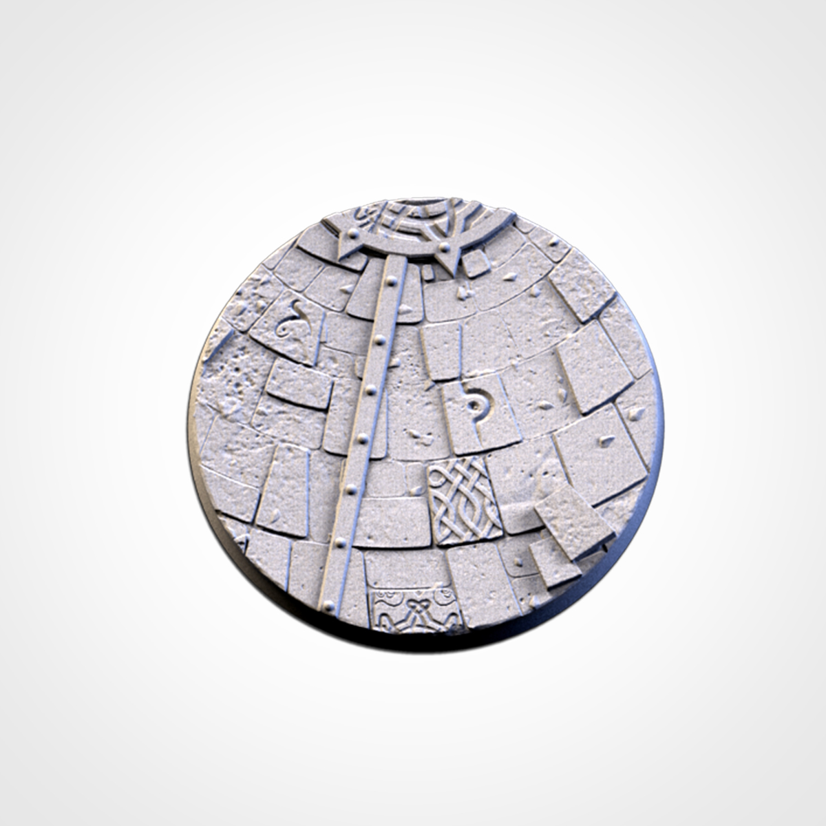 Set de Peanas Temática Sacred Temple - Diseño Txarly Factory para Wargames | Resina Alta Calidad | Redondas y Ovaladas - Imagen 3