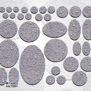 Set de Peanas Temática Basic Heavy - Diseño Txarly Factory para Wargames | Resina Alta Calidad | Redondas y Ovaladas