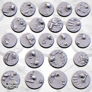 Set de Peanas Temática Fantasy Football - Diseño Txarly Factory para Wargames | Resina Alta Calidad | Redondas y Ovaladas